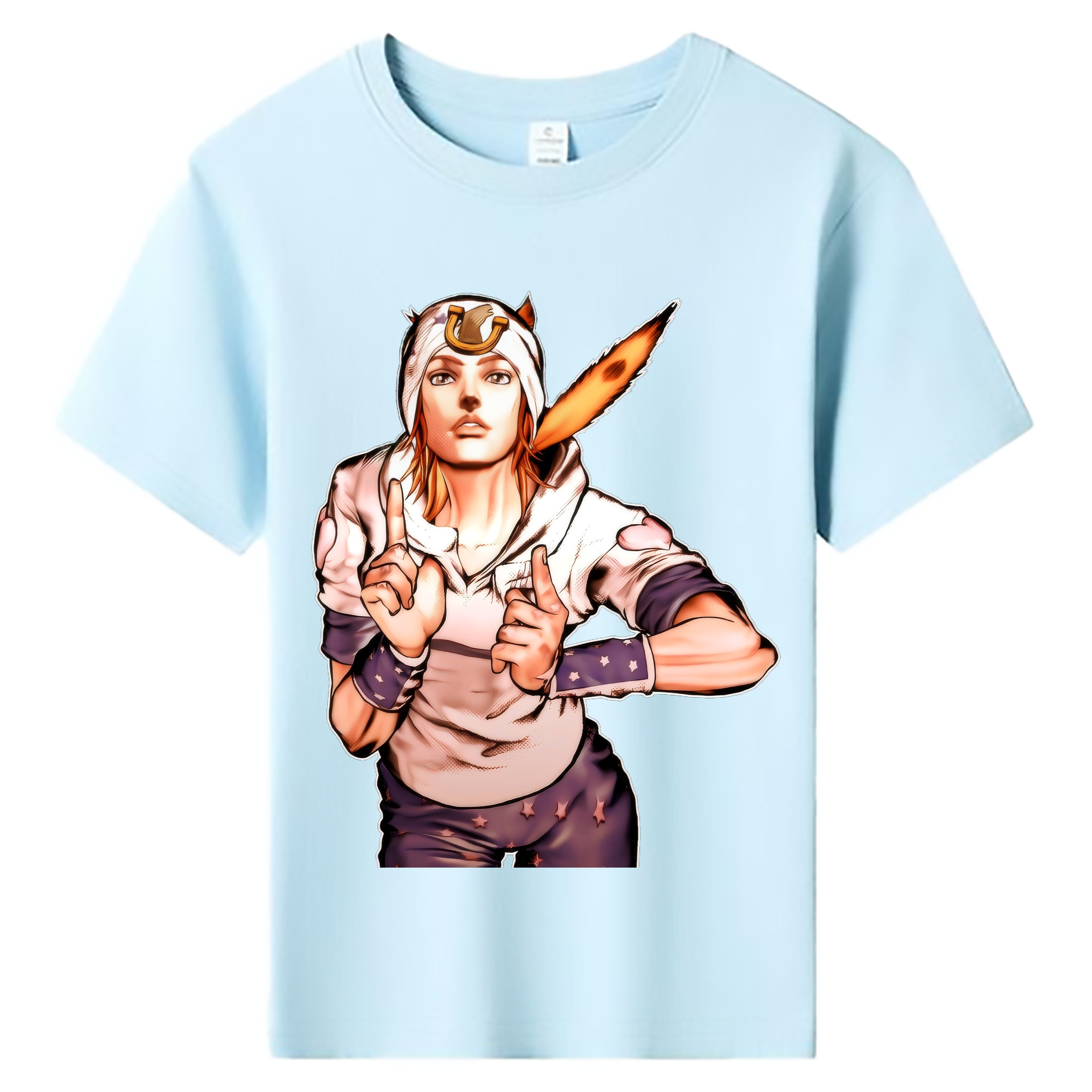 （画像用） ジョジョの奇妙な冒険 ジョナサン?ジョースター JoJo's Bizarre Adventure Jonathan Joestar 綿100％キッズTシャツ（フロントプリント）
